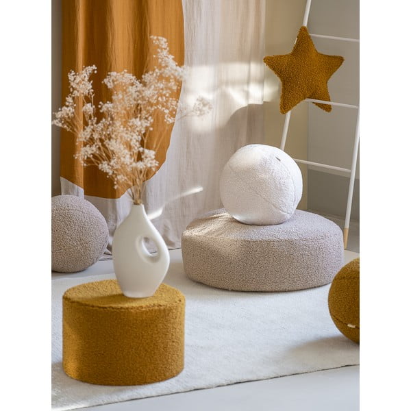 Rudos spalvos iš boucle vaikiškas pufas – Wigiwama-image-2