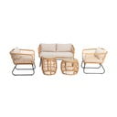 Smėlio spalvos sodo baldai iš dirbtinio ratano Bonami Essentials Vistdal