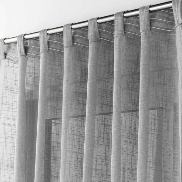 Permatoma užuolaida pilkos spalvos 140x240 cm Haltona – douceur d'intérieur-image-2