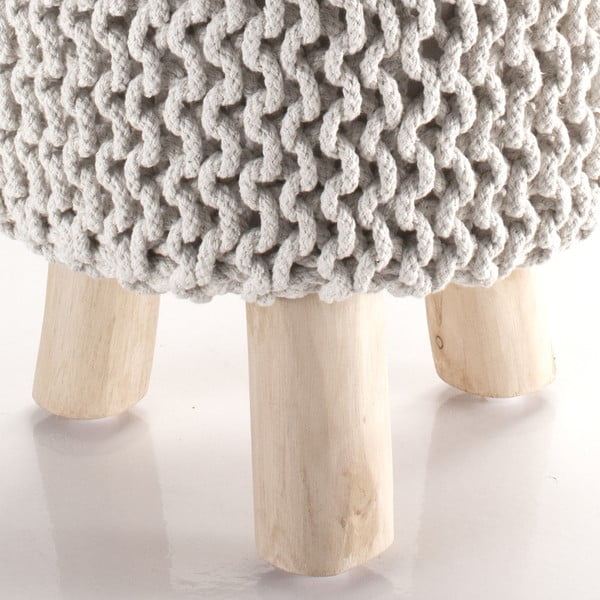 Kreminis megztas pufas Tomasucci Knit-image-3