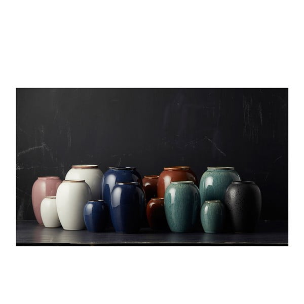 Tamsiai mėlynos spalvos iš akmens masės vaza (aukštis 20 cm) Gastro Blue – Bitz-image-2