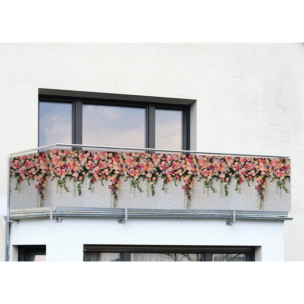 Balkono ekranas 500x85 cm Roses - Maximex