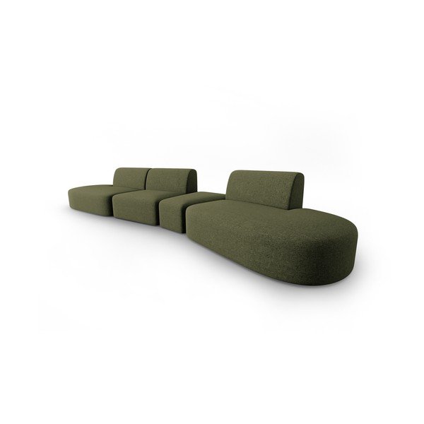 Sofa žalios spalvos 412 cm Shane – Micadoni Home-image-1