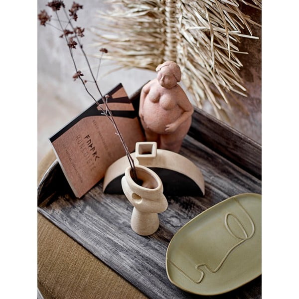 3 terakotos vazų rinkinys Bloomingville Nezha, aukštis 23 cm-image-2