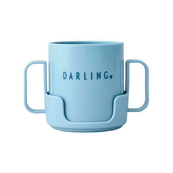 Šviesiai mėlynas vaikiškas puodelis Design Letters Mini Darling-image-3