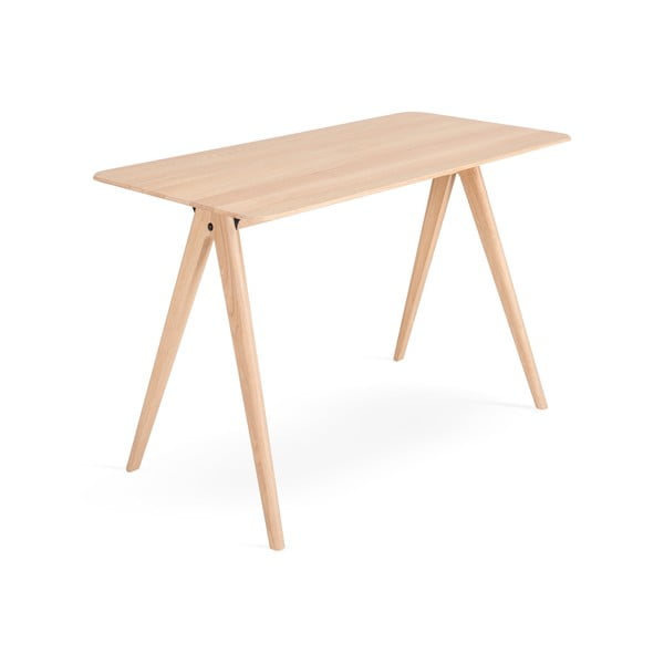 Iš ąžuolo masyvo rašomasis stalas 60x120 cm Ava – Gazzda