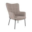 Krėslas šviesiai pilkos spalvos su atlošu Glasgow  – House Nordic