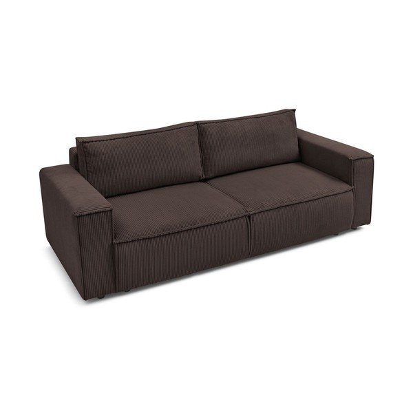 Taupe spalvos iš kordinio velveto sulankstoma sofa 245 cm Nihad – Bobochic Paris-image-3