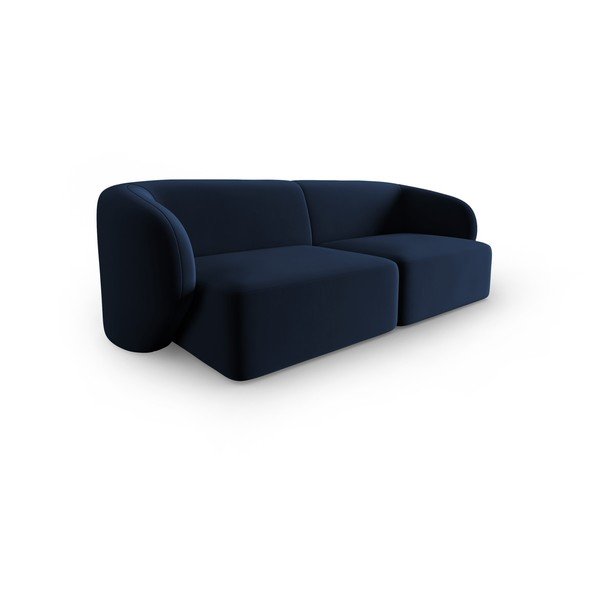 Mėlynos spalvos iš velveto sofa 188 cm Paolo – Milo Casa-image-2