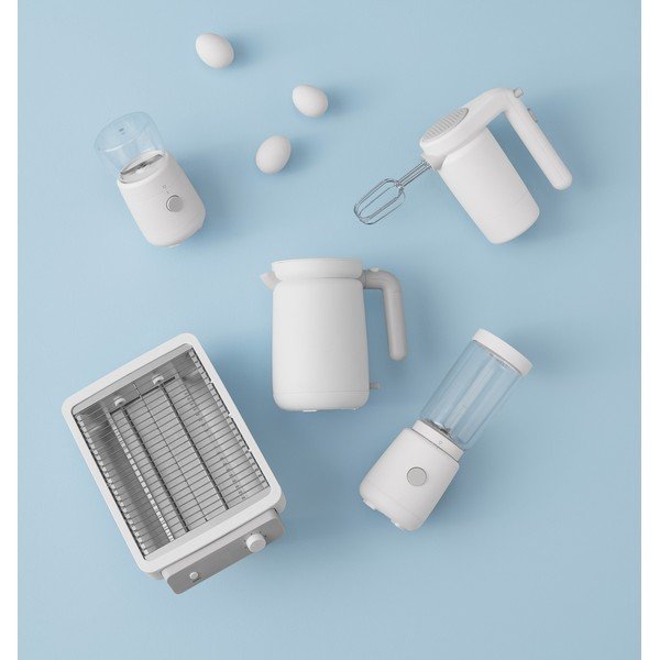 Baltos spalvos iš plastiko virdulys 1 l Foodie – RIG-TIG-image-1