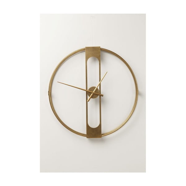 "Kare Design" aukso spalvos sieninis laikrodis "Clip", skersmuo 60 cm