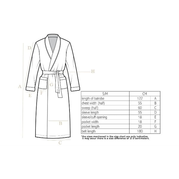 Chalatas bordo spalvos iš mikropliušo S/M Cosy – Tiseco Home Studio-image-2