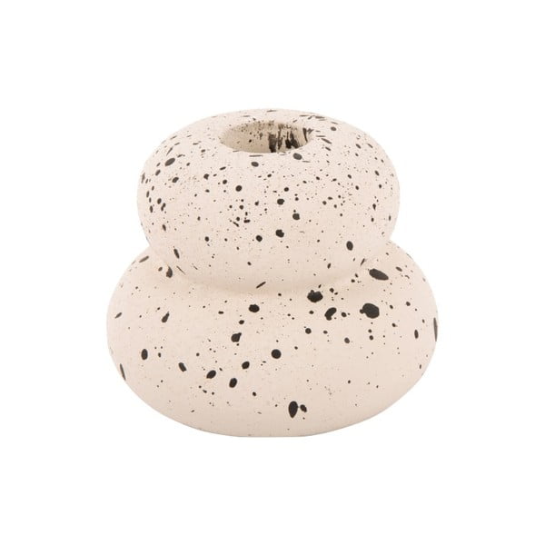 Šviesiai smėlio spalvos betoninė žvakidė Speckled - PT LIVING