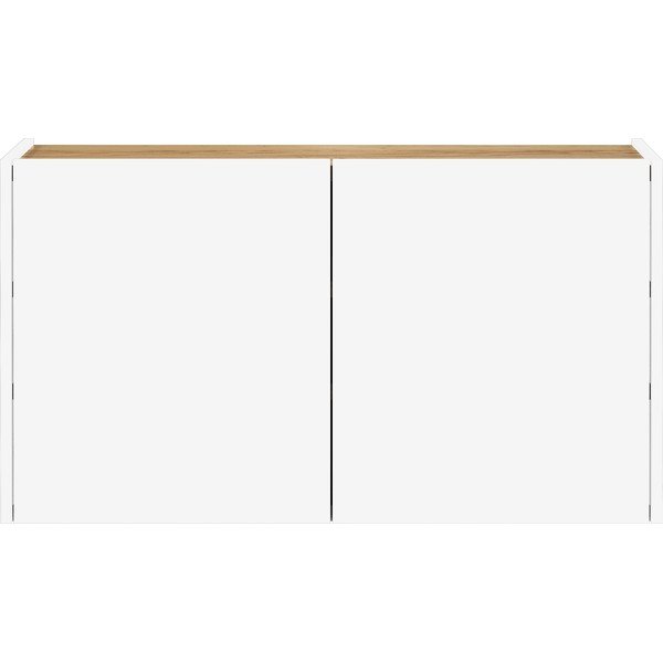 Baltos spalvos pakabinama spintelė iš ąžuolo 93x52x29 cm Libbiano – Germania-image-3