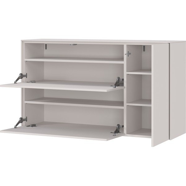 Kreminės spalvos pakabinama spintelė batams 137x78x41 cm – Germania-image-2