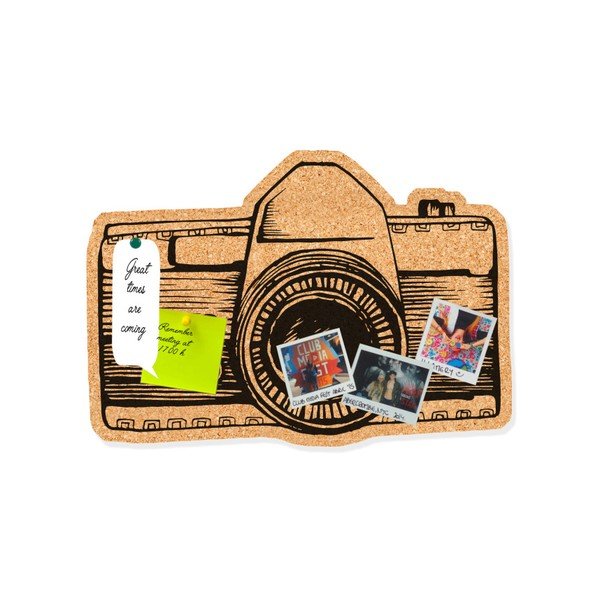 Kamštinė dekoratyvinė sieninė lenta Really Nice Things Camera-image-1