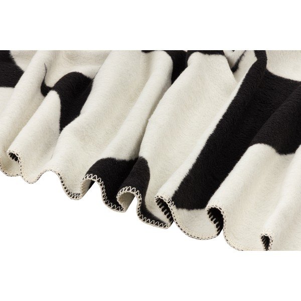 Juodos spalvos/kreminės spalvos antklodė ir pledas 150x200 cm Tul – noo.ma-image-4