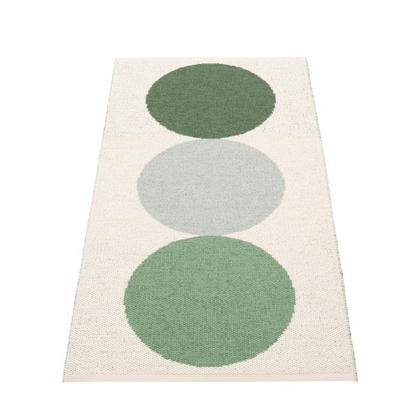 Žalios spalvos/kreminės spalvos lauko ir vidaus kilimas 70x140 cm Otto Herb – Pappelina