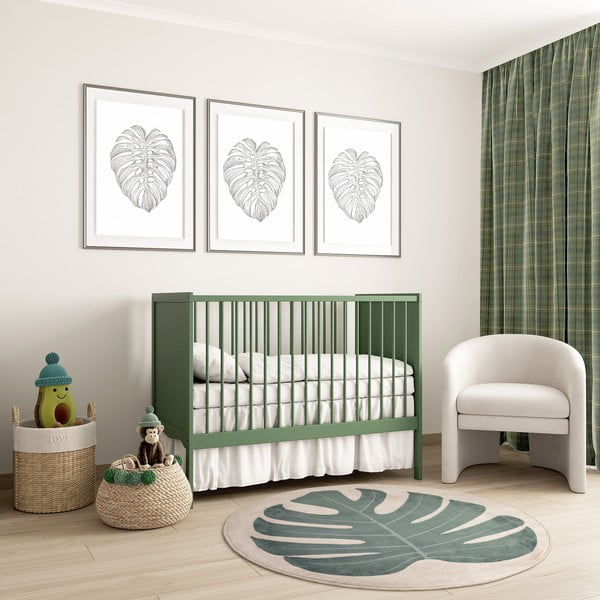 Žalios spalvos/smėlio spalvos vaikiškas kilimas ø120 cm Deliciosa Malachite – FD-image-1