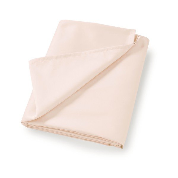 Smėlio spalvos iš satino medvilnės paklodė 230x260 cm Cotton Sateen – Bianca