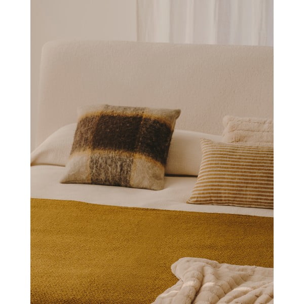 Megzta antklodė ir pledas iš vilnos/iš mišraus pluošto 130x170 cm Melany – Kave Home-image-4