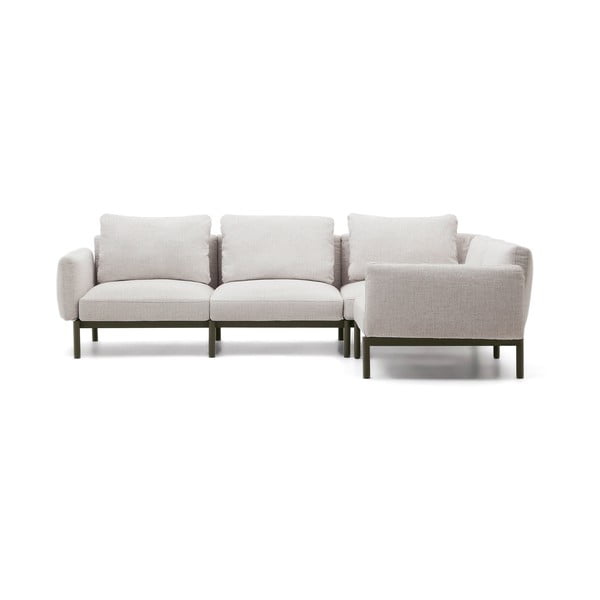 Sodo modulinė sofa šviesiai pilkos spalvos 292 cm Sorells – Kave Home