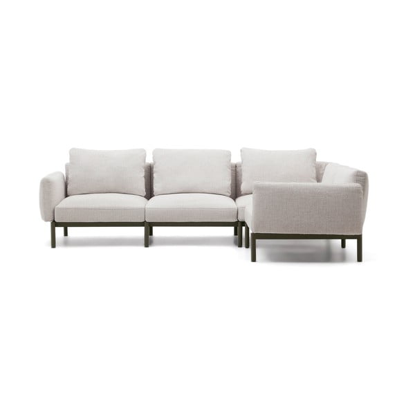Sodo modulinė sofa šviesiai pilkos spalvos 292 cm Sorells – Kave Home