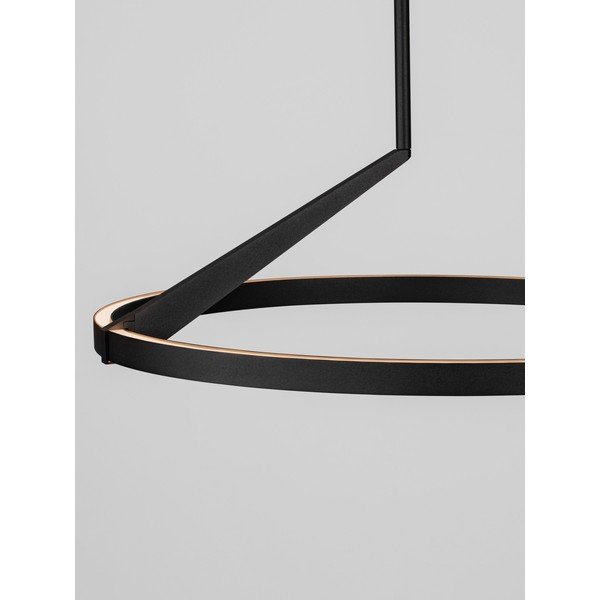 Matinės juodos spalvos iš aliuminio kabantis šviestuvas LED su pritemdymo funkcija ø 60 cm Tilia – Nova Luce-image-3