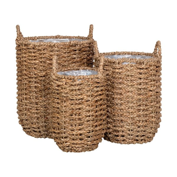 Iš jūržolės gėlių vazonų dangteliai 3 vnt. ø 31 cm Hue – House Nordic