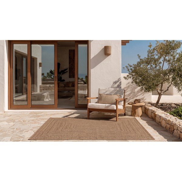 Natūralios spalvos lauko ir vidaus kilimas 120x170 cm Acra – Universal-image-2