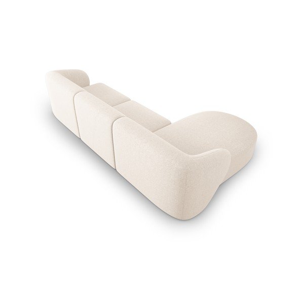 Kampinė sofa kreminės spalvos (su kairiuoju kampu) Shane – Micadoni Home-image-4