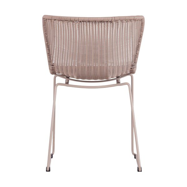 Smėlio spalvos sodo kėdės dirbtinis rotangas 2 vnt. Wings – WOOOD-image-4