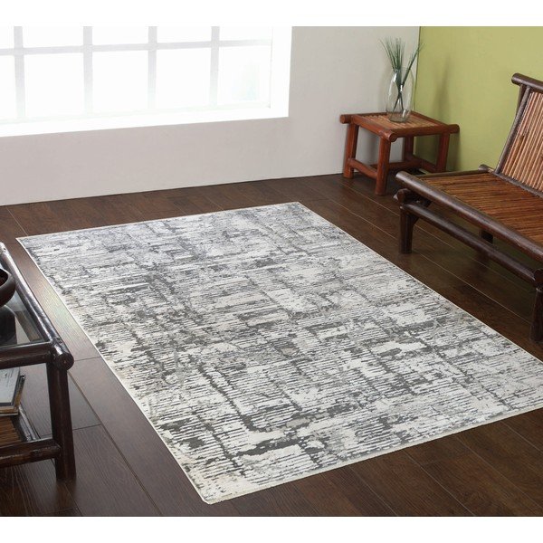 Kilimas pilkos spalvos 200x290 cm Jaipur – Webtappeti-image-1