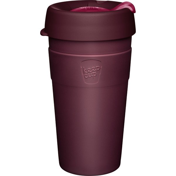 Violetinės spalvos kelioninis puodelis su dangteliu KeepCup Kangaroo Paw, 454 ml