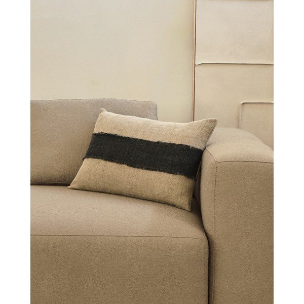 Iš lino dekoratyvinis pagalvės užvalkalas 60x40 cm Daf – Kave Home-image-1