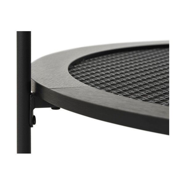 Juodos spalvos apvalios formos kavos staliukas ø 80 cm Pensacola – Unique Furniture-image-3