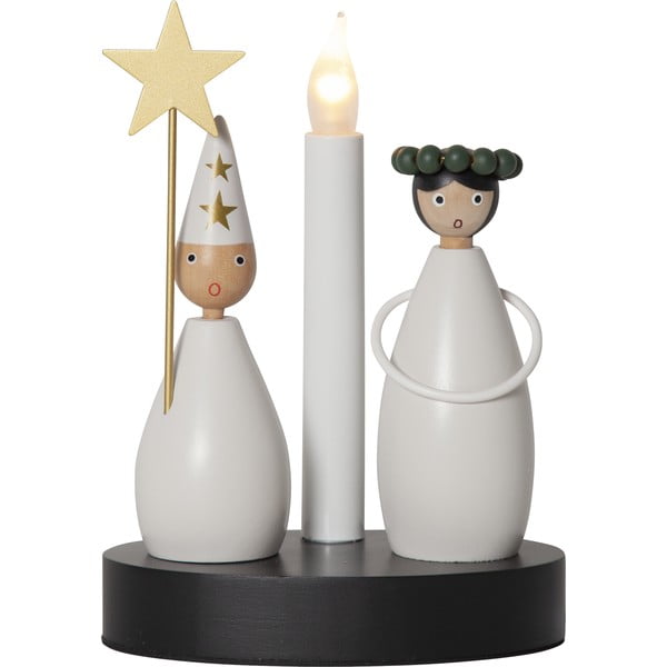 Šviečianti dekoracija juodos ir baltos spalvos su Kalėdų motyvu Christmas Joy – Star Trading