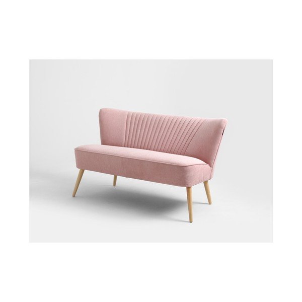 Rožinė dvivietė sofa Individualizuotos formos Harry-image-3