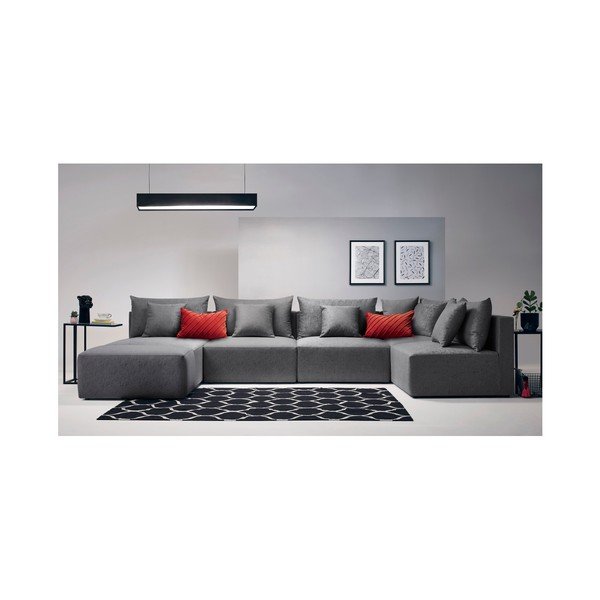 Pilka modulinė sofa "Bobochic Paris Metis-image-4