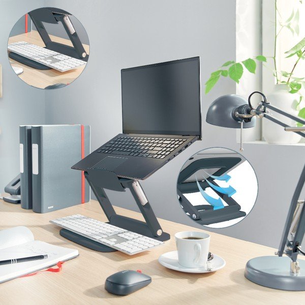Reguliuojamas nešiojamojo kompiuterio stovas Ergo – Leitz-image-1