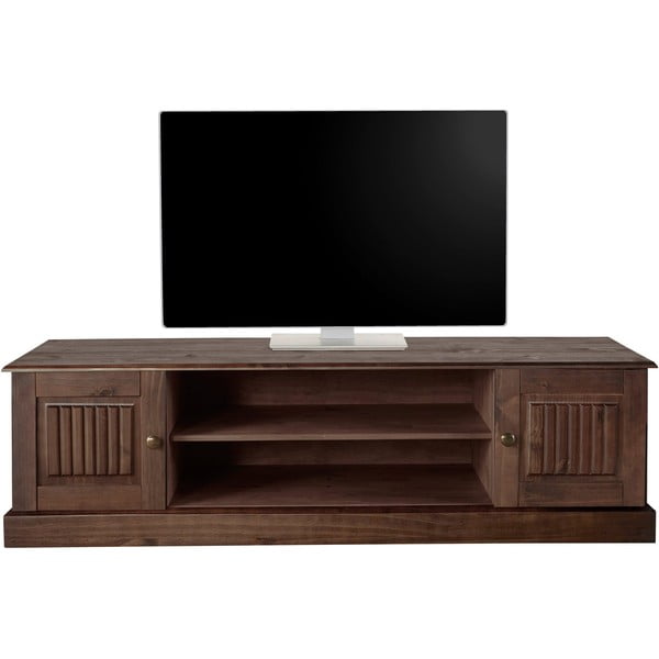 Iš pušies masyvo TV spintelė rudos spalvos 45x40 cm Mille – Støraa