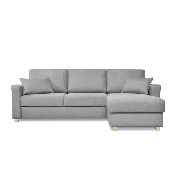 Kosmopolitinis dizainas Graži pilka sofa lova