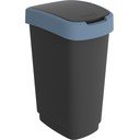 Perdirbto plastiko šiukšliadėžė 50 L Twist - Rotho