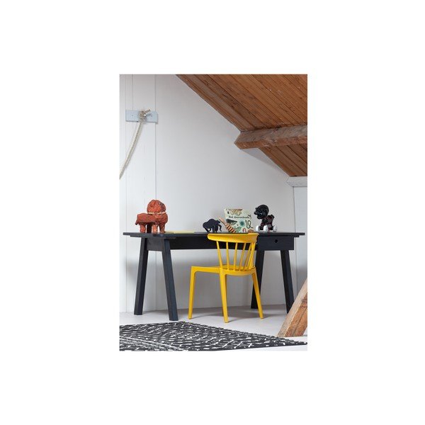 Žlutá jídelní židle vhodná do interiéru i exteriéru WOOOD Bliss-image-2