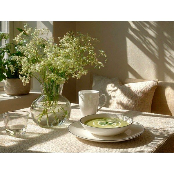 Indų rinkiniai iš Kinijos kaulinio porceliano 18 vnt. Decora – Orion-image-1