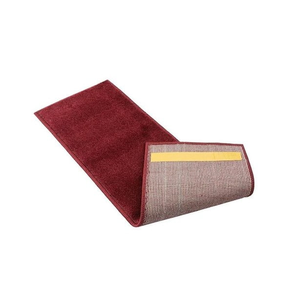 Laiptų kilimėlių rinkiniai raudonos spalvos 13 vnt. 22x73 cm Pure Red – Mila Home