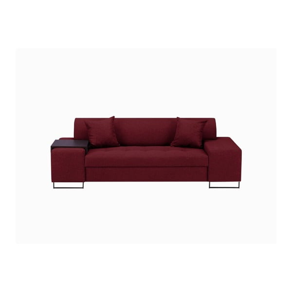 Raudona sofa su juodomis kojomis "Cosmopolitan Design Orlando", 220 cm