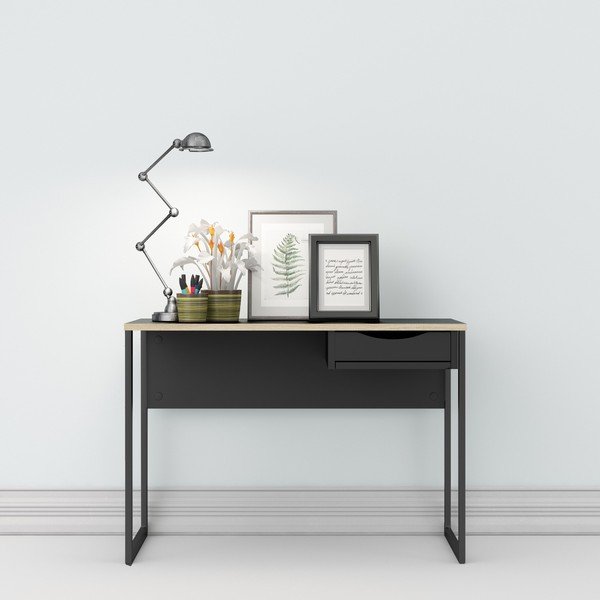 Juodas darbo stalas Tvilum Function Plus, 110 x 48 cm-image-1