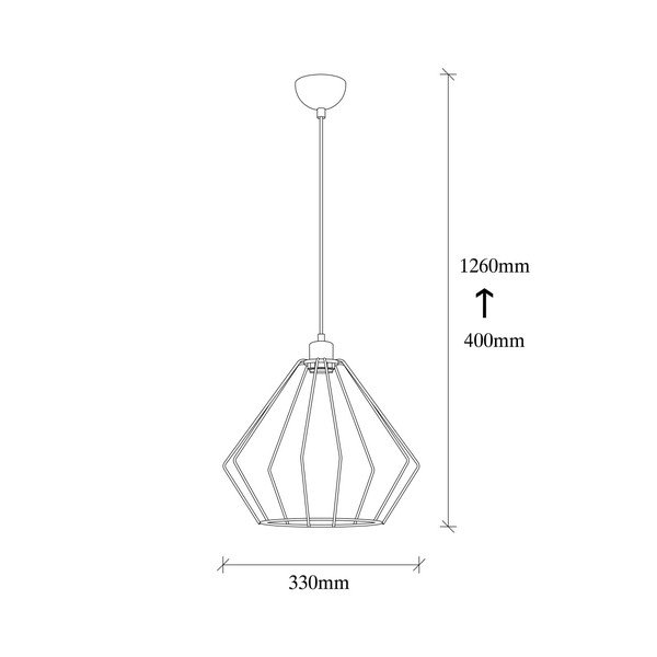 Juodos spalvos metalinis pakabinamas šviestuvas Opviq lights Aristea-image-3