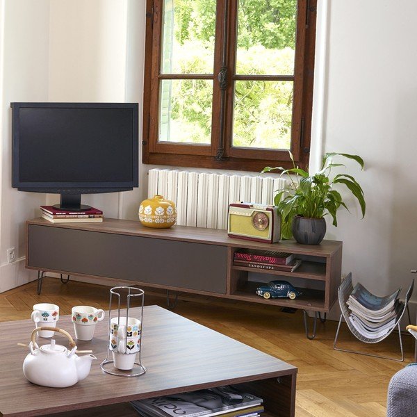 Pilkas TV staliukas TemaHome Aero-image-1